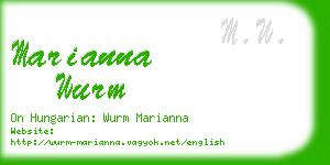 marianna wurm business card